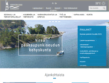 Tablet Screenshot of kirkkonummi.fi
